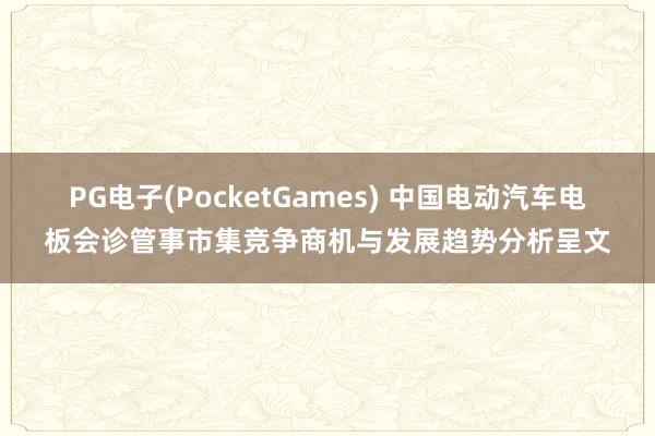 PG电子(PocketGames) 中国电动汽车电板会诊管事市集竞争商机与发展趋势分析呈文