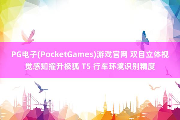 PG电子(PocketGames)游戏官网 双目立体视觉感知擢升极狐 T5 行车环境识别精度