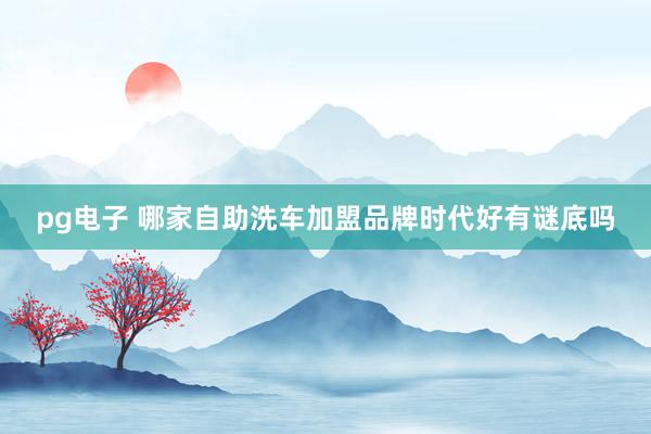 pg电子 哪家自助洗车加盟品牌时代好有谜底吗