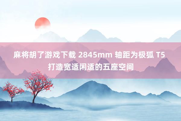 麻将胡了游戏下载 2845mm 轴距为极狐 T5 打造宽适闲适的五座空间
